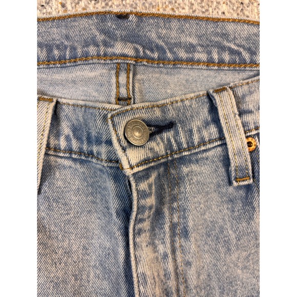 Levis 501 Waterless Mens Light Wash Jeans W34 L30 Straight Leg Denim - Picture 2 of 6